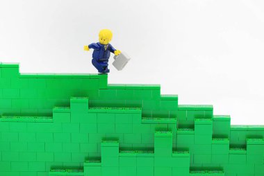 Hong Kong/Çin, 5 Temmuz 2018: Birleştirin Hong Kong.Legos farklı kümesinden Danimarka Lego Group tarafından üretilen plastik inşaat oyuncak popüler bir çizgi vardır, stüdyo çekim Lego halkı