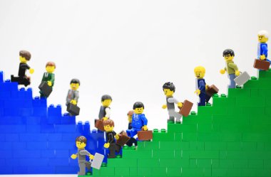Hong Kong/Çin, 5 Temmuz 2018: Birleştirin Hong Kong.Legos farklı kümesinden Danimarka Lego Group tarafından üretilen plastik inşaat oyuncak popüler bir çizgi vardır, stüdyo çekim Lego halkı