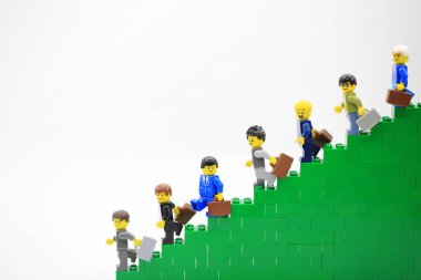 Hong Kong/Çin, 5 Temmuz 2018: Birleştirin Hong Kong.Legos farklı kümesinden Danimarka Lego Group tarafından üretilen plastik inşaat oyuncak popüler bir çizgi vardır, stüdyo çekim Lego halkı