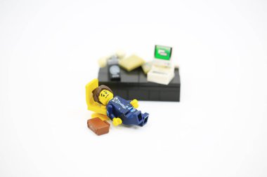 Hong Kong/Çin, 5 Temmuz 2018: Birleştirin Hong Kong.Legos farklı kümesinden Danimarka Lego Group tarafından üretilen plastik inşaat oyuncak popüler bir çizgi vardır, stüdyo çekim Lego halkı