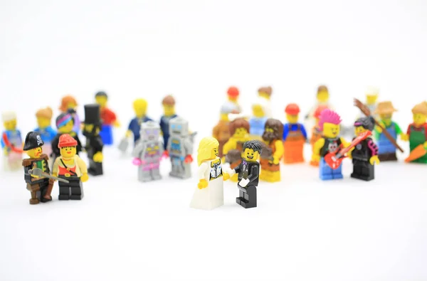 Hong Kong China July 2018 Studio Shot Lego People Combine — Stock Photo, Image