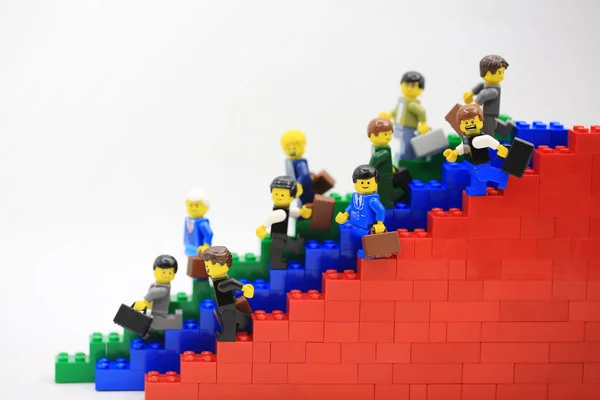 Гонконг Китай Липень 2018 Студія Постріл Lego Людей Єднати Іншого — стокове фото