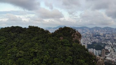 aslan rock ve hong kong citycscape