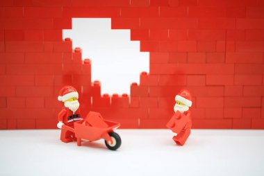 Hong Kong/Çin, 1 Kasım 2018: Birleştirin Hong Kong.Legos farklı kümesinden Danimarka Lego Group tarafından üretilen plastik inşaat oyuncak popüler bir çizgi vardır, stüdyo çekim Lego halkı