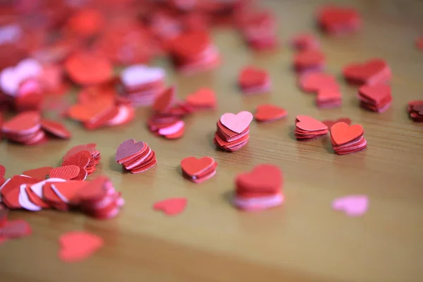 Hearts Backgrounds Pattern Table — Stock Photo, Image