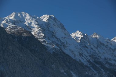 Avusturya 'daki Mhlbach am Hochknife kar dağı sıradağları