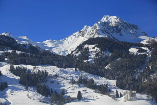オーストリアのMhlbach Hochnig雪の山の範囲 — ストック写真