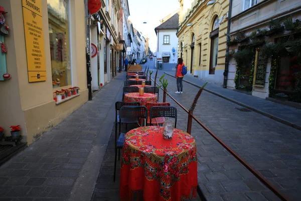 Zagreb Kroatien Februar 2019 Blick Auf Die Radiceva Straße Zagreb — Stockfoto