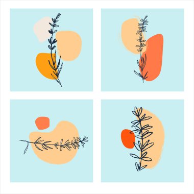 Lavantalı vektör grafikleri. Dekoratif basılabilir sanat. Parmak izi, poster, logo, damgalama ve sosyal medya paylaşımları için mükemmel.