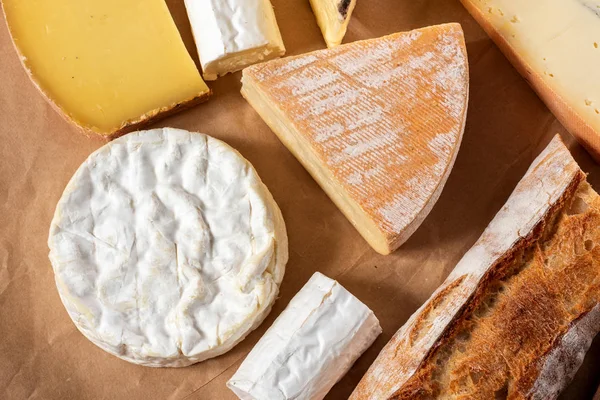 치즈를 곁들인 노르망디의 카망베르 — 스톡 사진