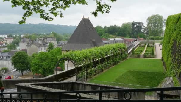 Pohled Město Pau Francouzské Město Aquitaine — Stock video