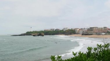 Biarritz Beach Fransa görünümü