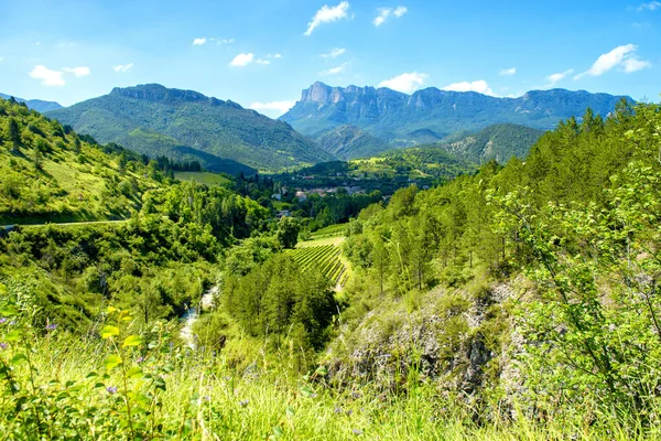 Гірський Краєвид Drome Франції — стокове фото