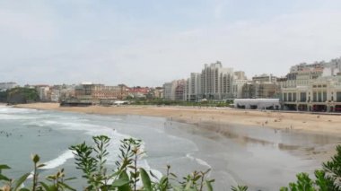 Biarritz Beach Fransa görünümü