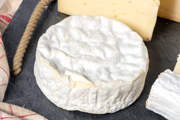 Queso Camembert Tradicional Normandía Francés Productos Lácteos —  Fotos de Stock