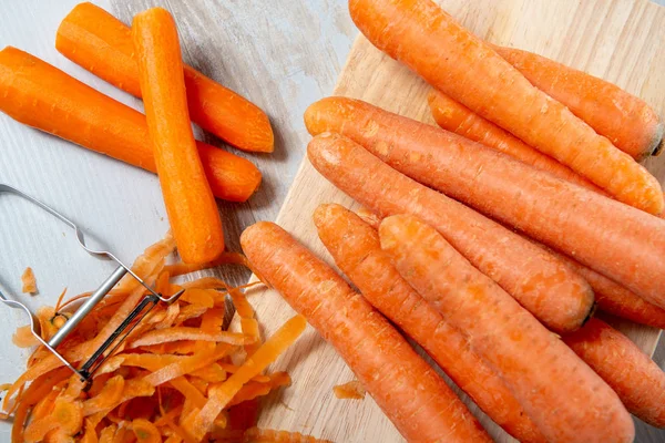 Beautiful Garden Carrots Ready Peeling — Stock Photo, Image