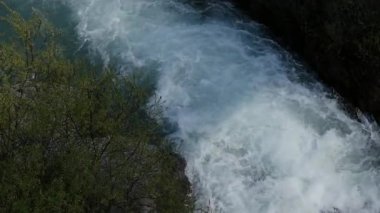 Dağ nehir Üstten Görünüm