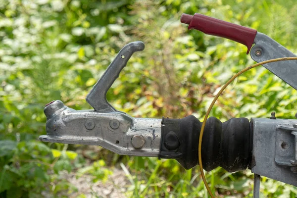 Een Close Aanhangwagen Haak Voor Boten Andere — Stockfoto