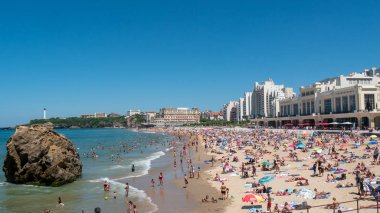 Biarritz beach city, Fransa Panoraması