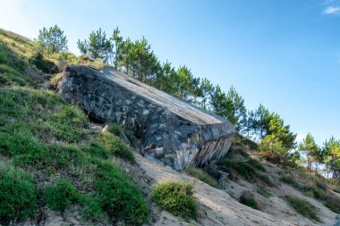 Eski Almanca (Blockhaus) İkinci Dünya Savaşı sığınak.