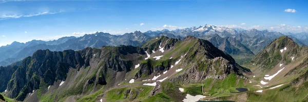 a panorama of pyrenees mountains in France