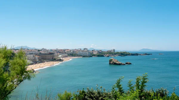 Вид Biarritz Місто Березі Атлантичного Океану Франції — стокове фото