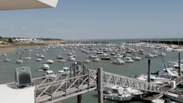 Küçük Bağlantı Noktası Jard Sur Mer Deki Vendee Panoraması — Stok video