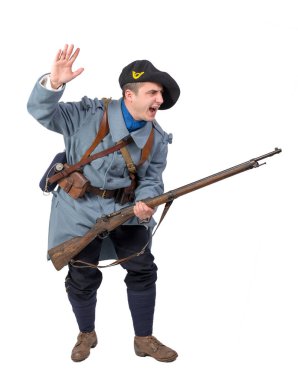 Fransız askeri 1914 1918 krizi, beyaz arka plan üzerinde 11 Kasım