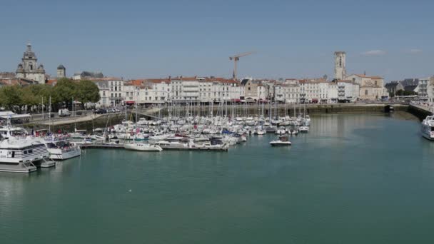 Rochelle França Agosto 2018 Vista Porto Rochelle — Vídeo de Stock