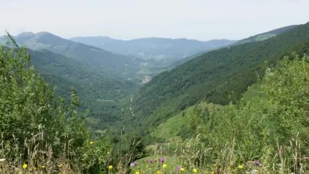 Utsikt Över Pyrenéerna Ariege Frankrike — Stockvideo