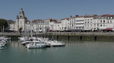 La Rochelle, Fransa - 25 Ağustos 2018 görünümü La Rochelle bağlantı noktası