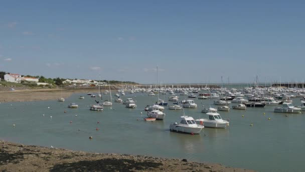 Liten Port Jard Sur Mer Vendée Frankrike — Stockvideo