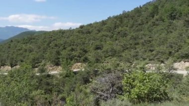 Fransa'da Vercors içinde dağlık manzara