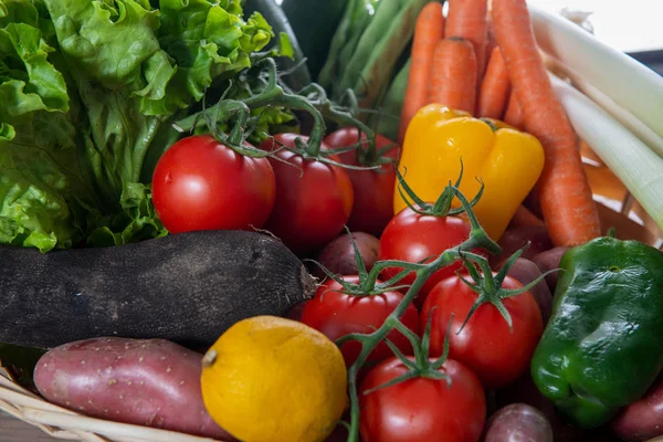 Primer Plano Las Diferentes Verduras Temporada —  Fotos de Stock