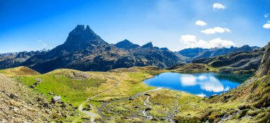 Pic Du Midi Ossau, Fransa, Pyrenees görünümünü