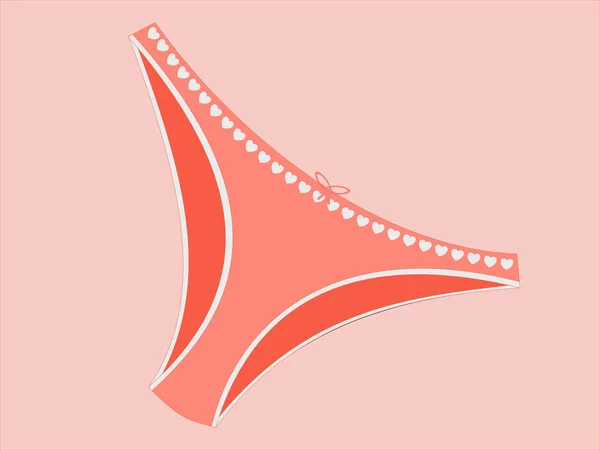 Vector Illustration Pink Panties — Stock Vector