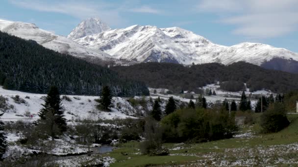 Pic Midi Bigorre Nos Pirinéus Franceses Com Neve — Vídeo de Stock