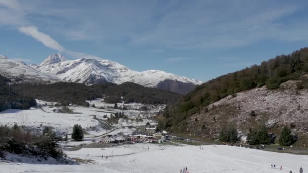 Pic Midi Bigorre Los Pirineos Franceses Con Nieve — Vídeos de Stock