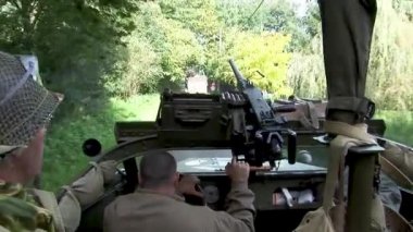 askeri ww2 keşif aracı iç