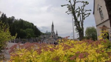 Lourdes Fransa Bazilikası görünümünü