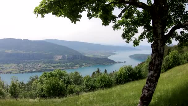 Veduta Del Lago Annecy Alpi Francesi — Video Stock