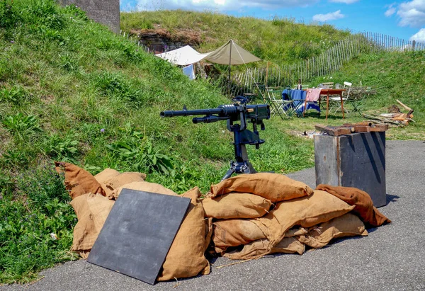 第一次世界大戦1フランス機関銃 — ストック写真