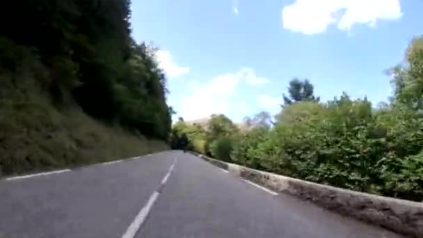 Camino Col Tourmalet Las Montañas Del Pirineo Francés — Vídeos de Stock