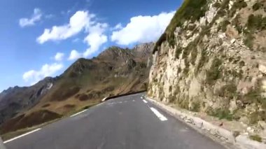 Fransız Pirene dağlarında Col du Tourmalet yol 