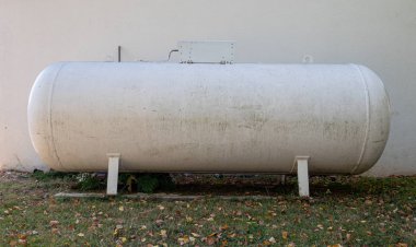 propan gazı tankı bir Bahçe 
