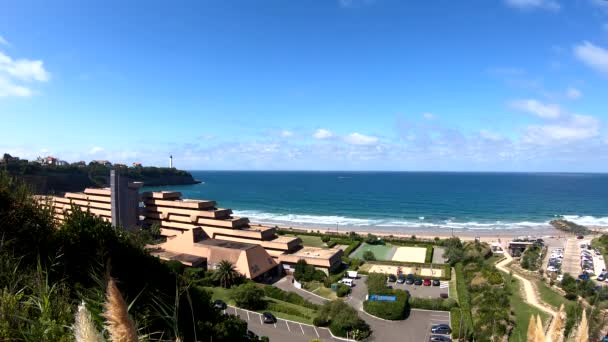 View Beach Anglet — Stock Video