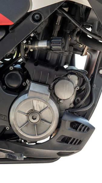 a motorcycle engine,detail of motorcycle engine.