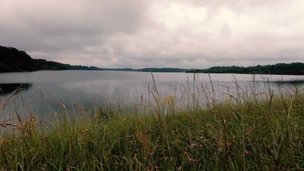 Vista Lago Gabas Nos Pirinéus Atlantiques — Vídeo de Stock