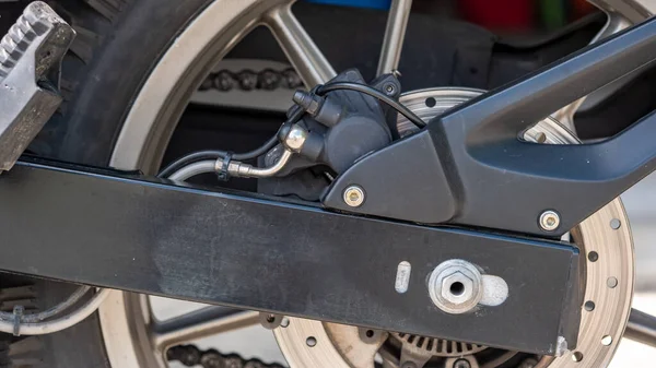 Detail Rear Brake Motorcycle — Stock Photo, Image