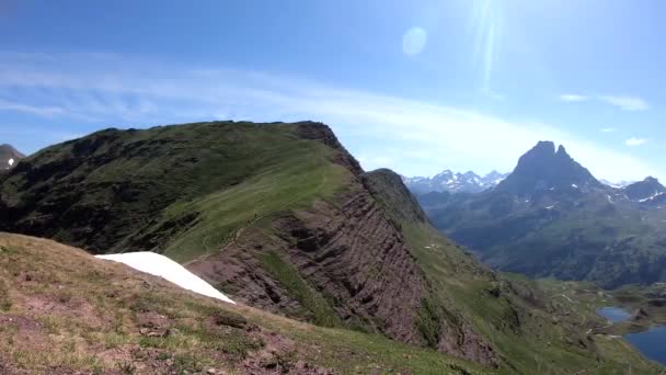 Pic Midi Osmanza Французских Горах Пьес — стоковое видео